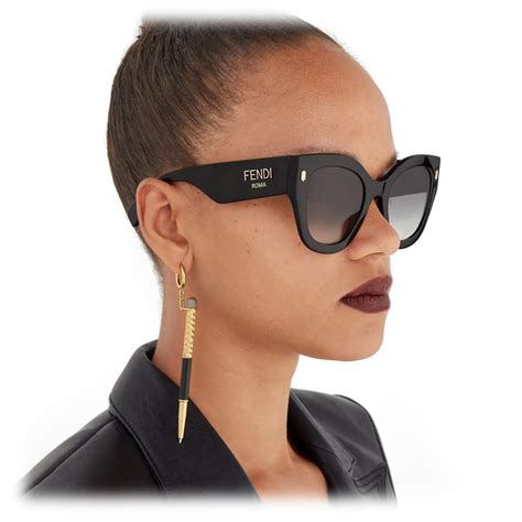 fendi thick frame sunglasses|fendi sunglasses women's.